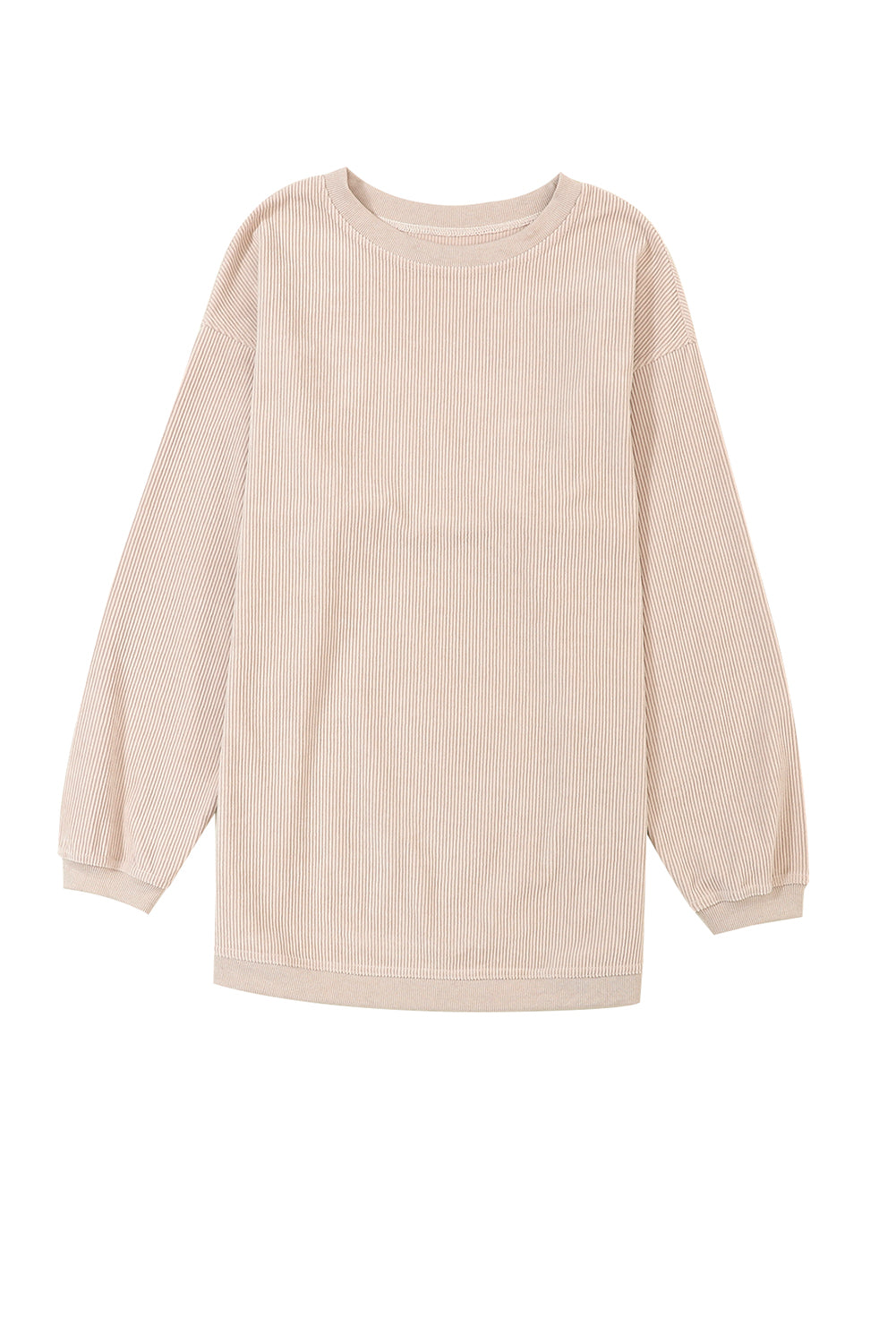 Ribbed Corded Oversized Sweatshirt - Multiple Colors Oversized Sweatshirt