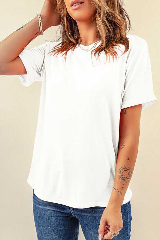 Casual Crew Neck Tee