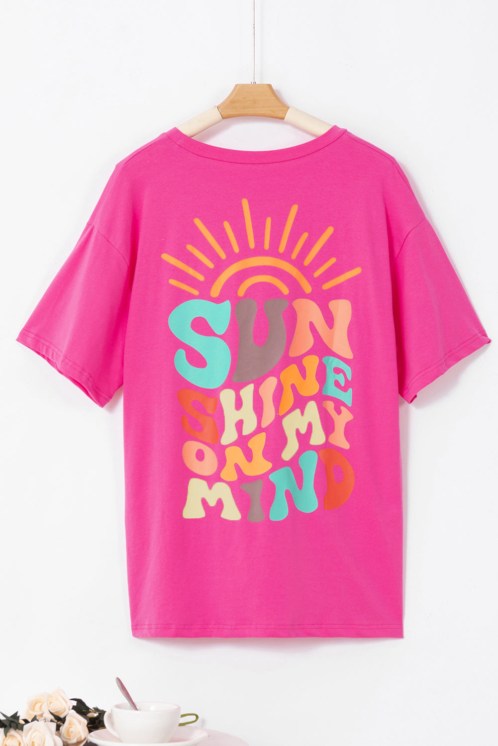 Mint Green SUNSHINE ON MY MIND Graphic Tee