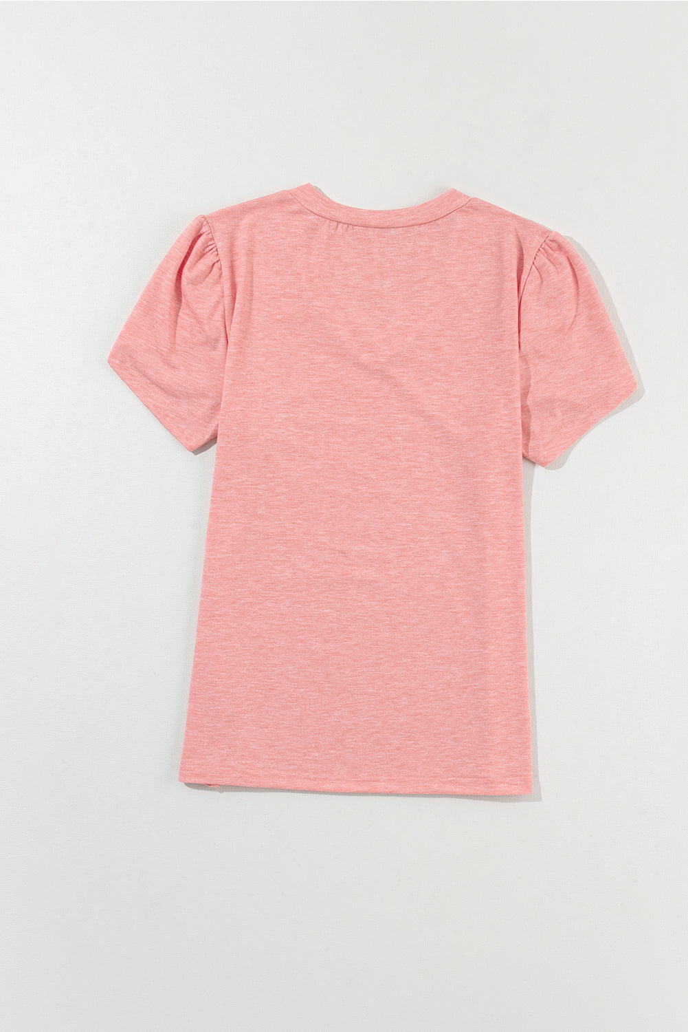 Carbon Grey Fashion Petal Sleeve V Neck T Shirt