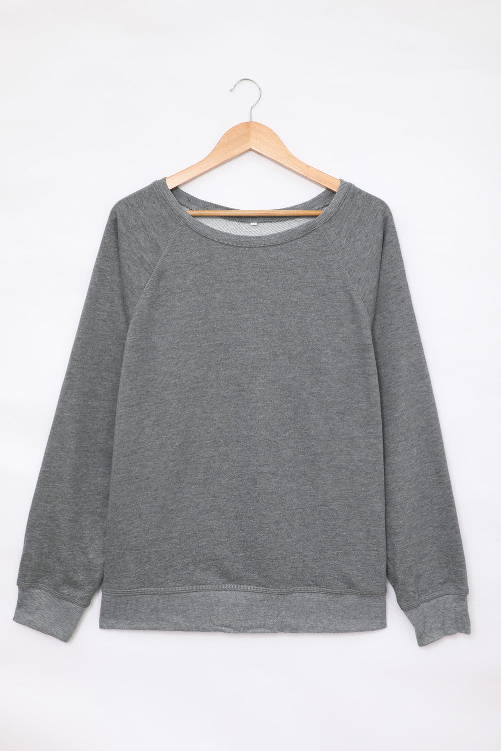 French Terry Cotton Blend Pullover Sweatshirt