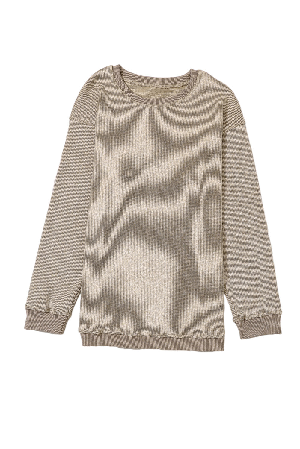 Corded Crew Neck Sweatshirt