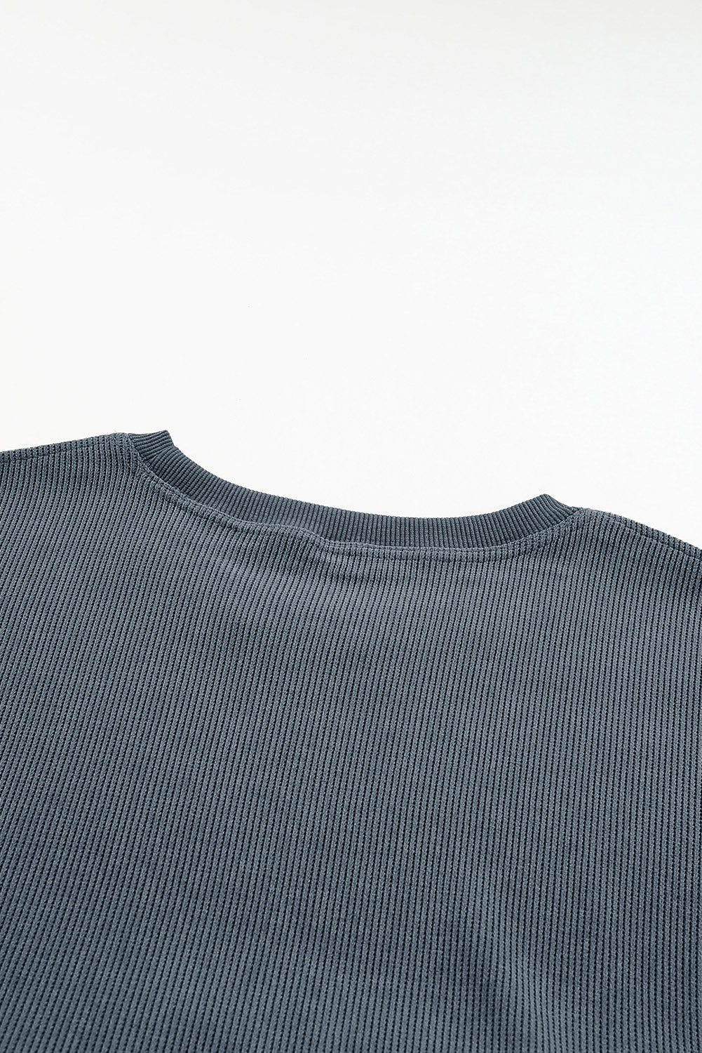 Corded Crew Neck Sweatshirt