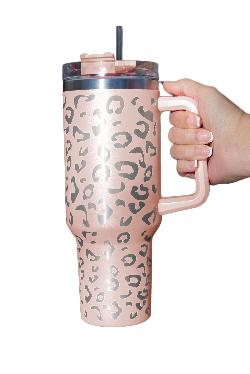 Rose Leopard Spotted 304 Stainless Double Insulated Cup 40oz