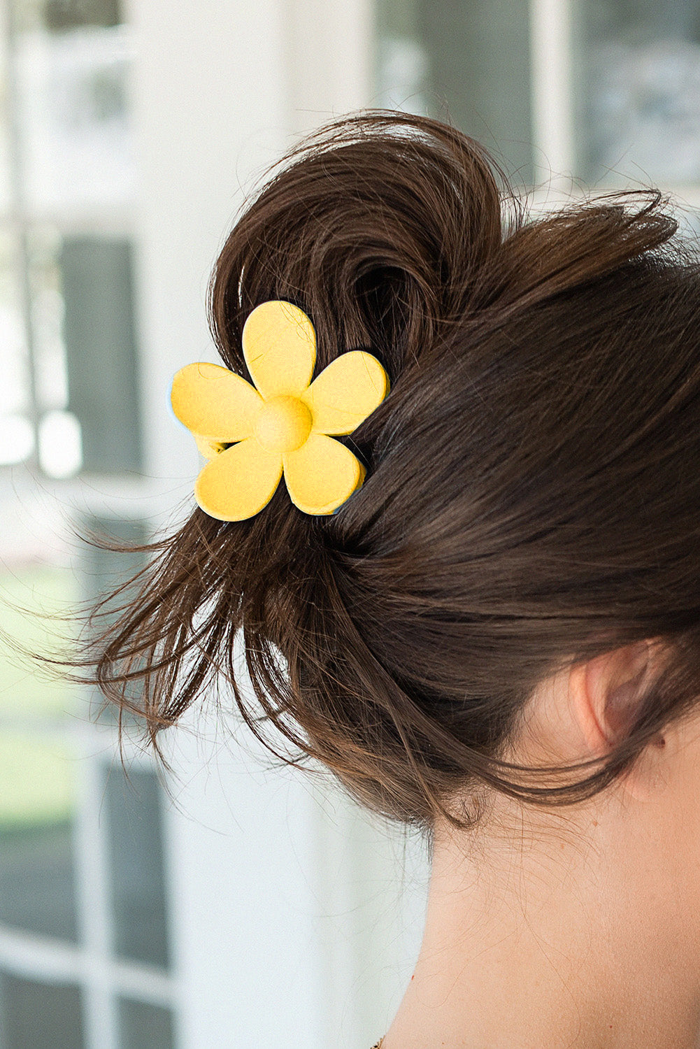 Rose Flower Hair Claw Clip