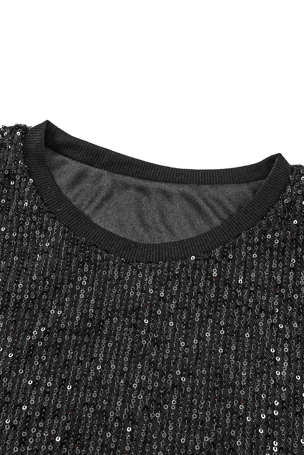 Sequin Round Neck Tank Top