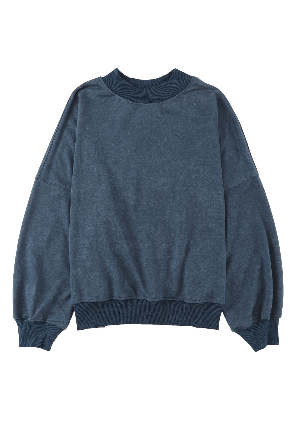 Drop Shoulder Crew Neck Pullover Sweatshirt