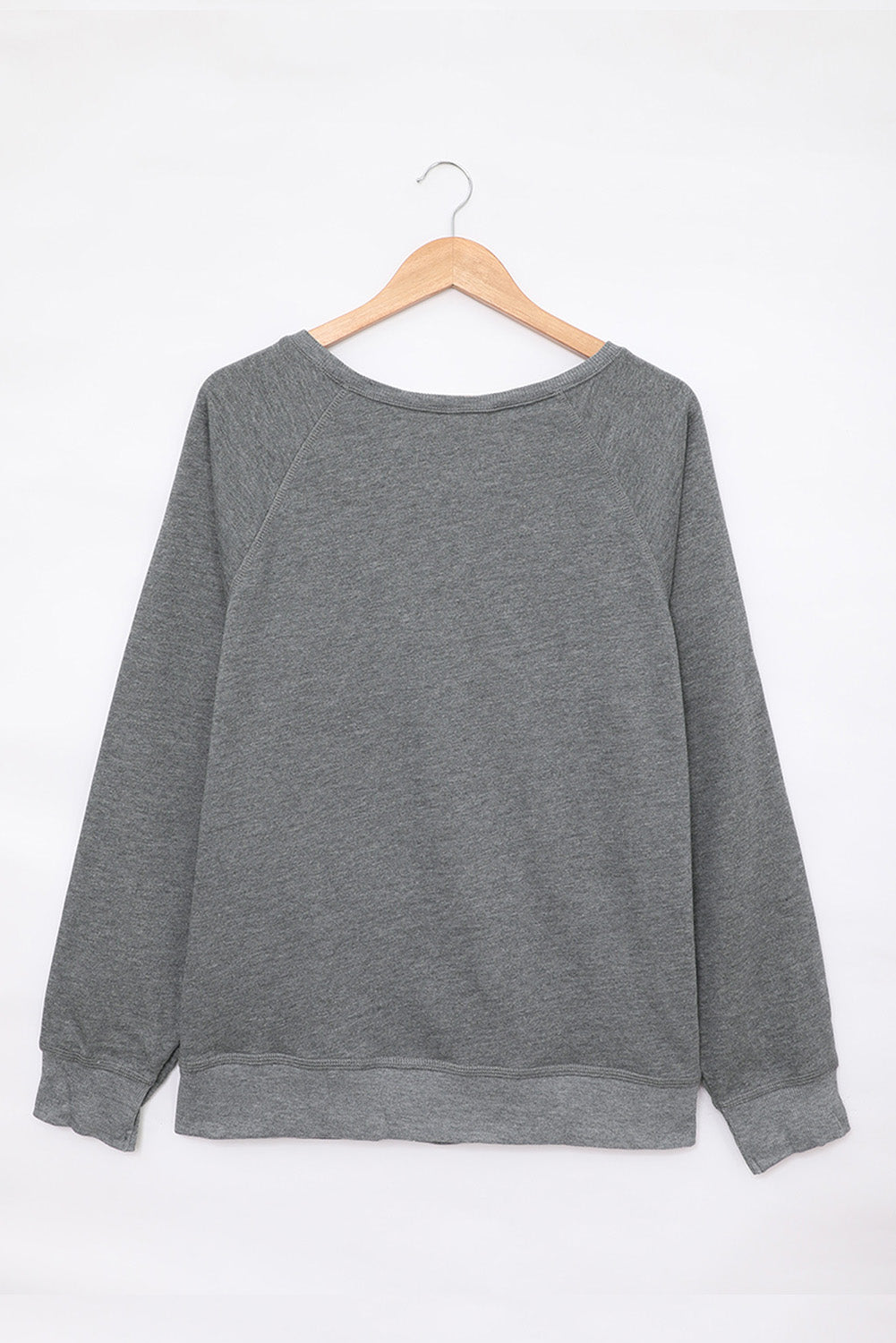 French Terry Cotton Blend Pullover Sweatshirt