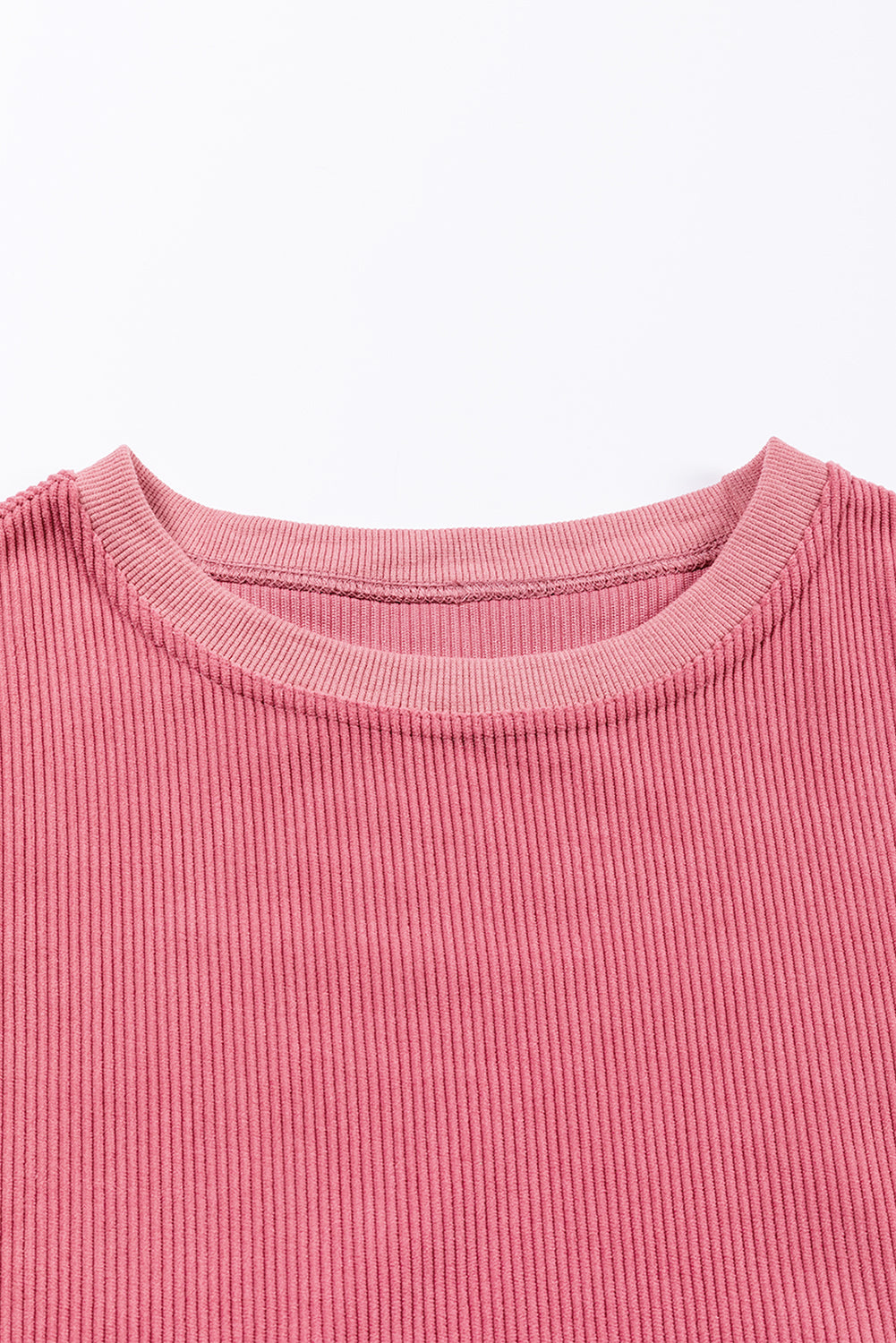 Ribbed Corded Oversized Sweatshirt - Multiple Colors Oversized Sweatshirt