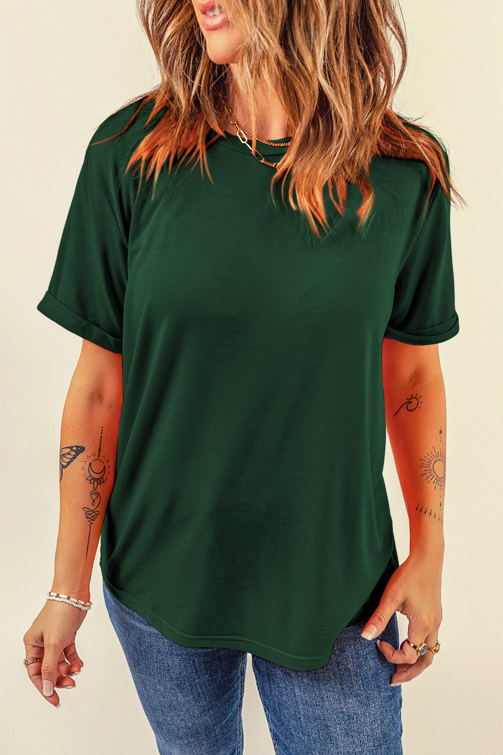 Casual Crew Neck Tee