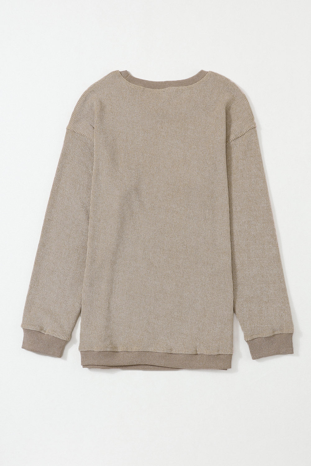 Corded Crew Neck Sweatshirt