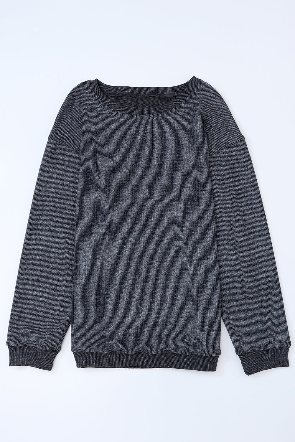 Corded Crew Neck Sweatshirt