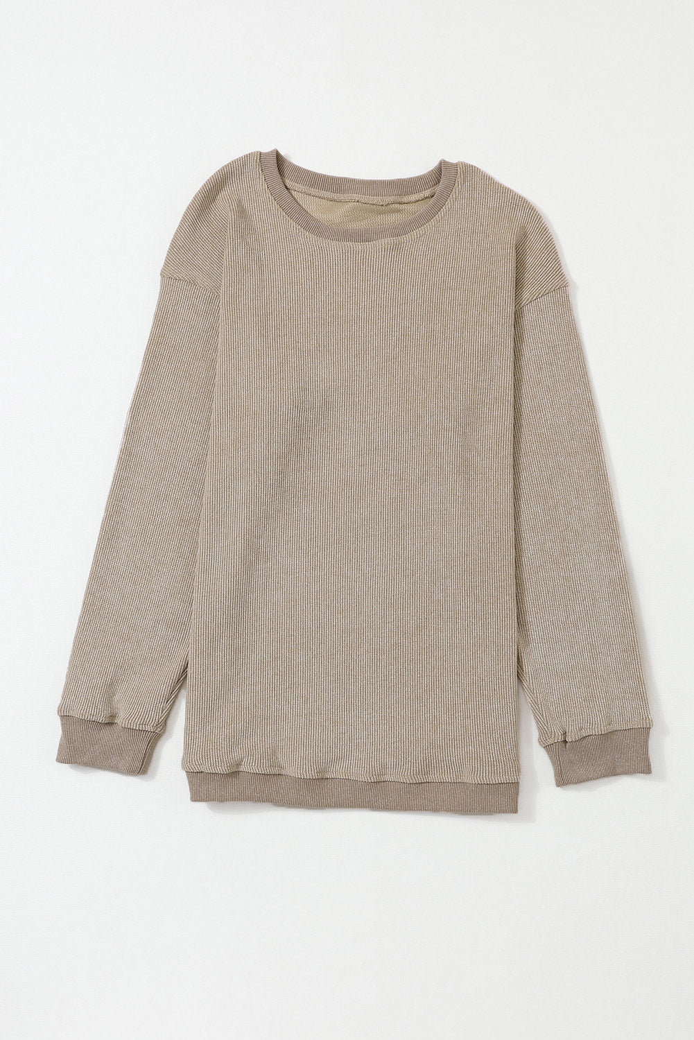 Corded Crew Neck Sweatshirt