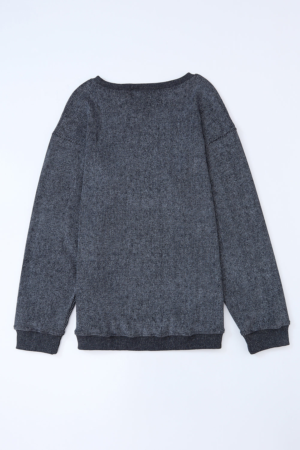 Corded Crew Neck Sweatshirt