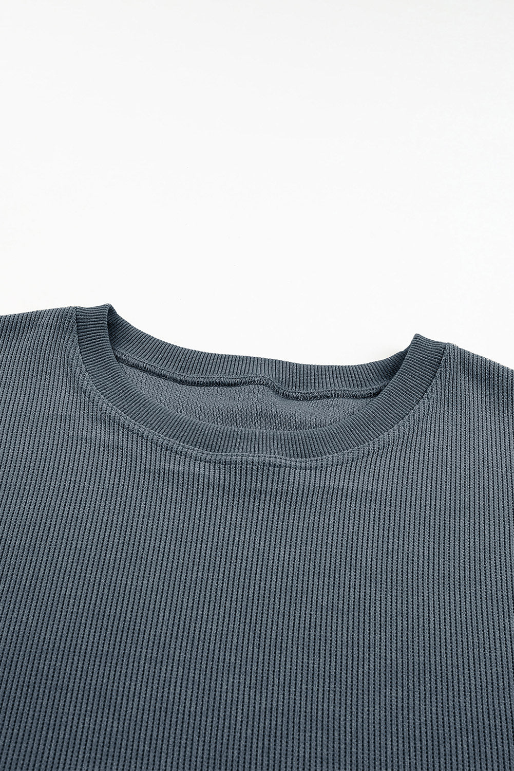 Corded Crew Neck Sweatshirt