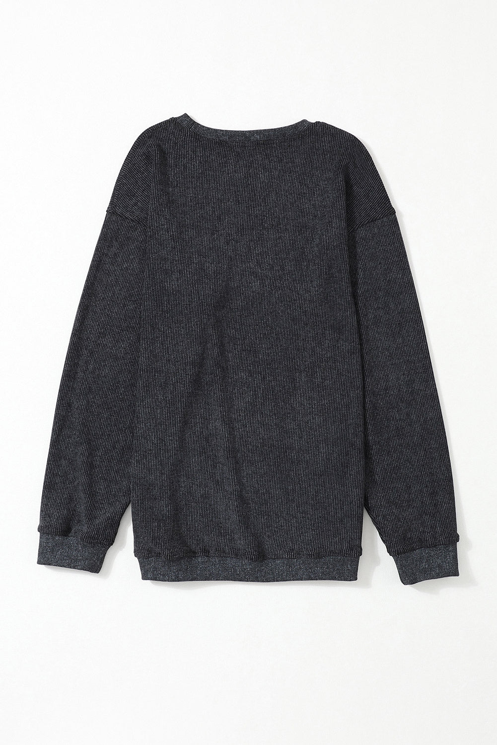 Corded Crew Neck Sweatshirt