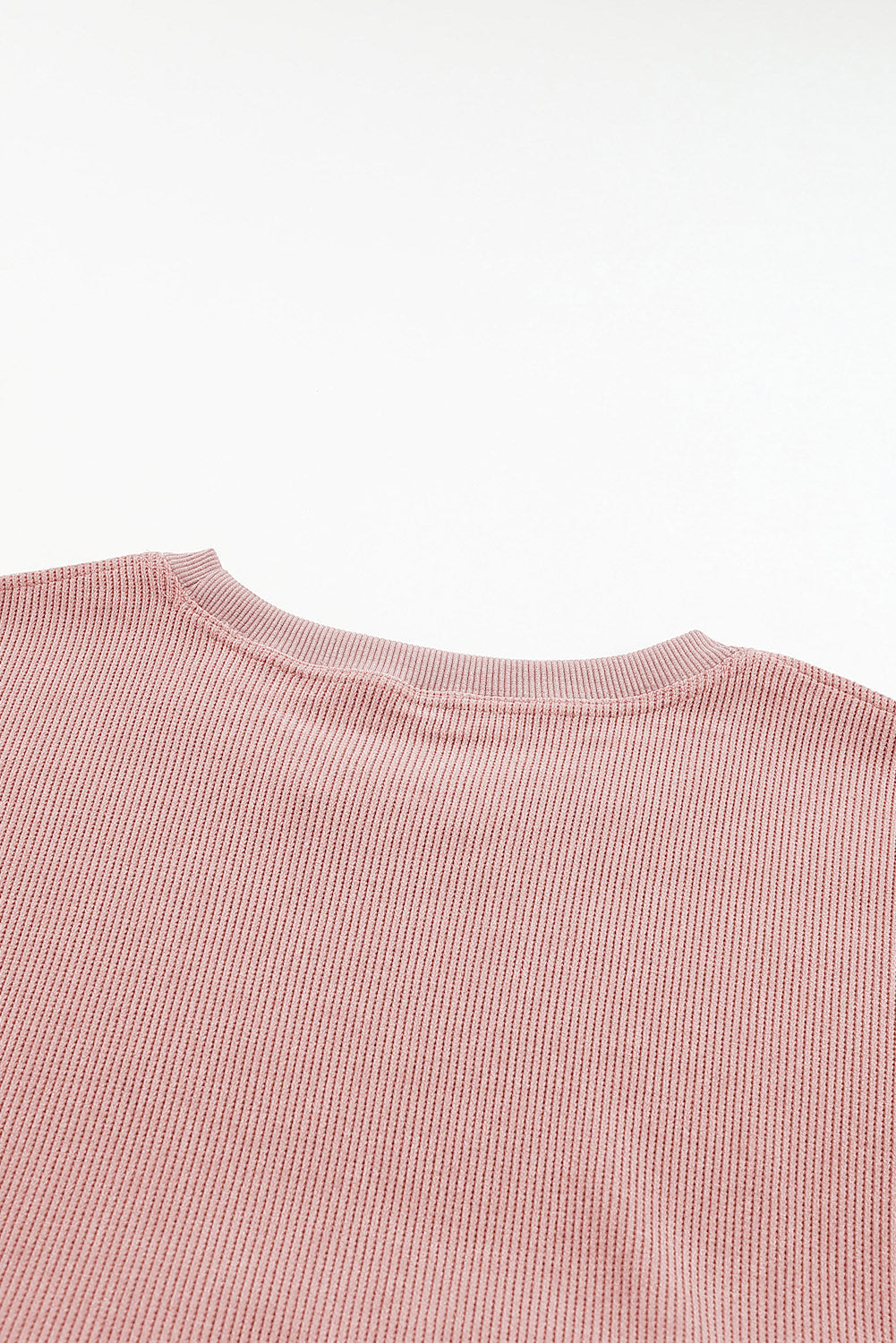 Corded Crew Neck Sweatshirt