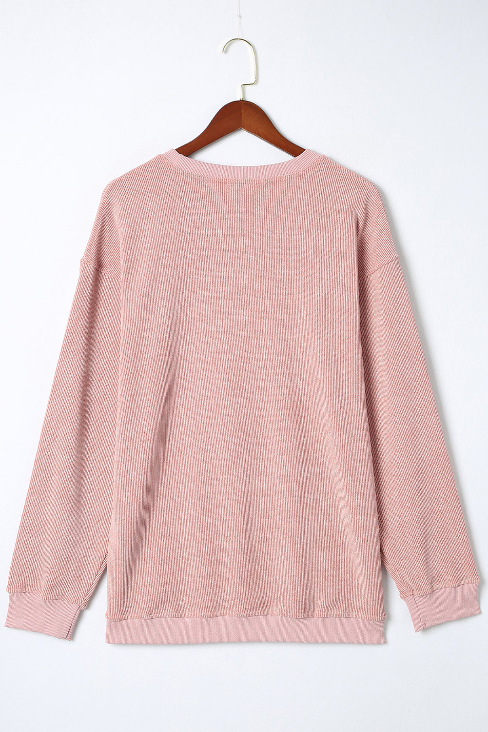 Corded Crew Neck Sweatshirt