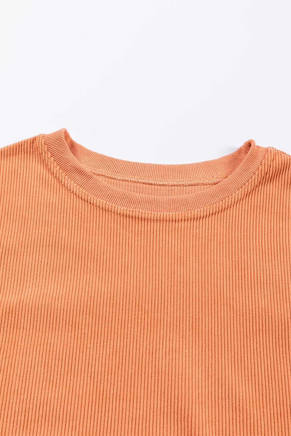 Ribbed Corded Oversized Sweatshirt - Multiple Colors Oversized Sweatshirt