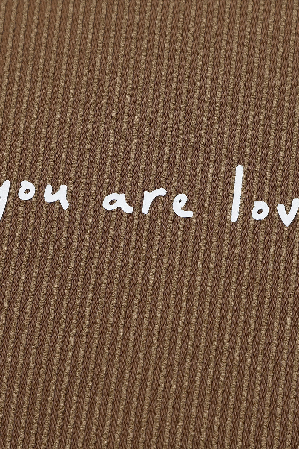 You Are Loved Print Corduroy Sweatshirt