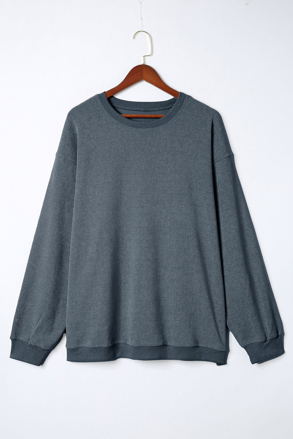 Corded Crew Neck Sweatshirt