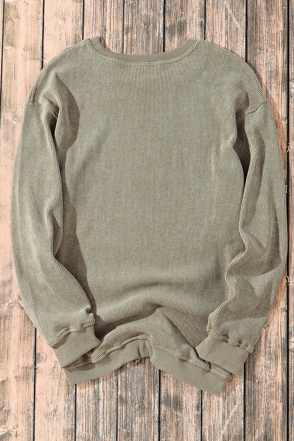 Corded Crew Neck Sweatshirt