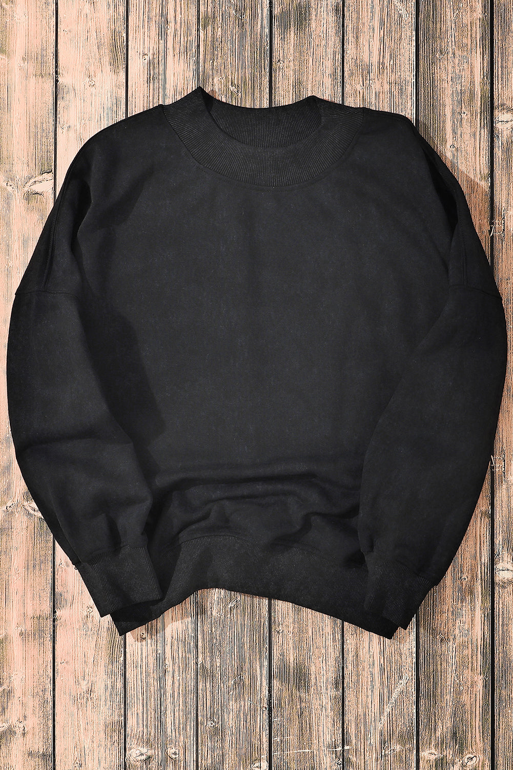 Drop Shoulder Crew Neck Pullover Sweatshirt