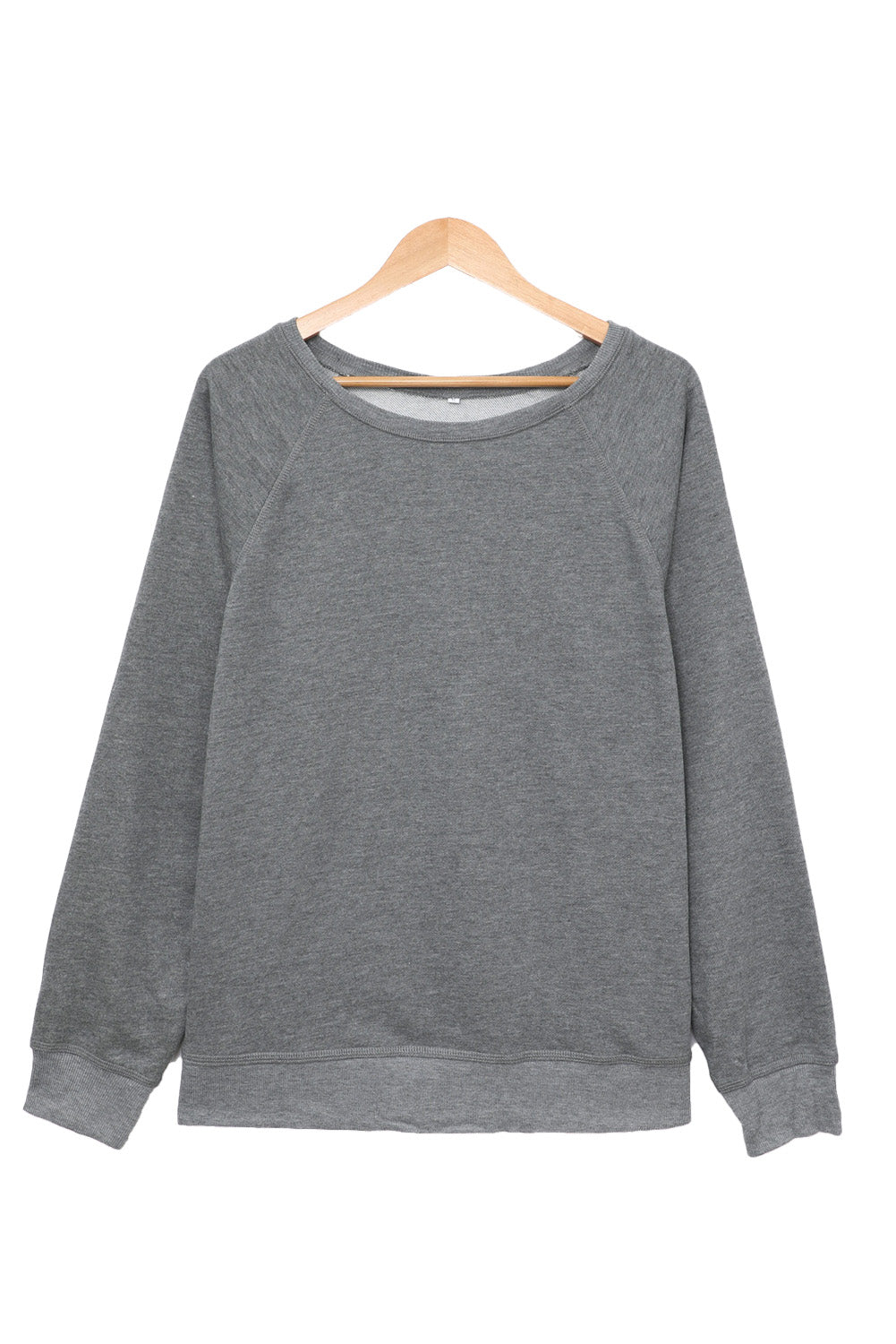 French Terry Cotton Blend Pullover Sweatshirt