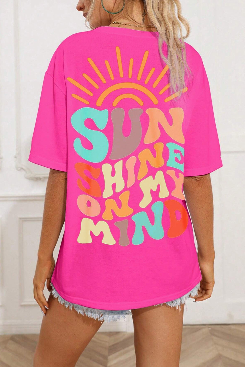 Mint Green SUNSHINE ON MY MIND Graphic Tee