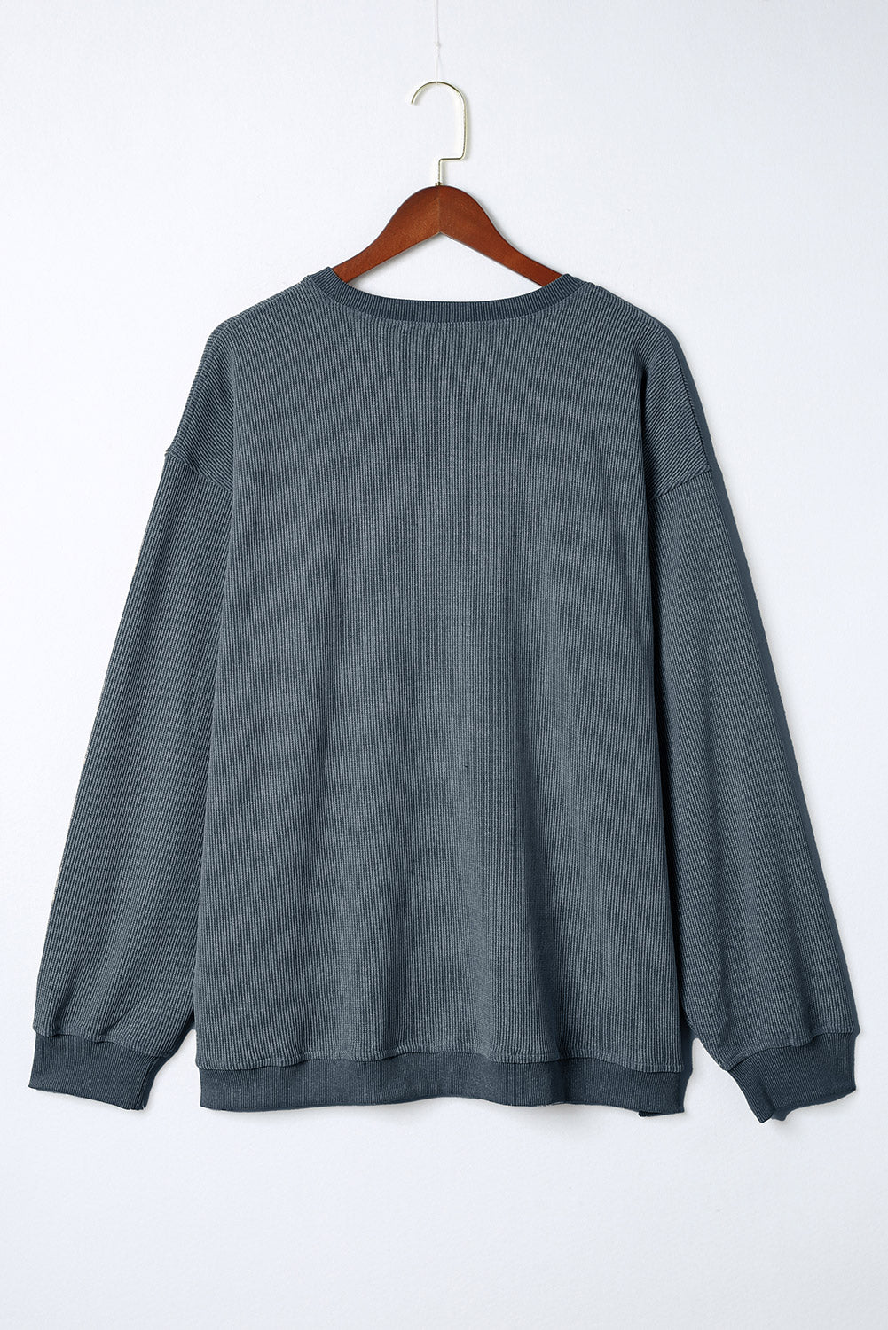 Corded Crew Neck Sweatshirt