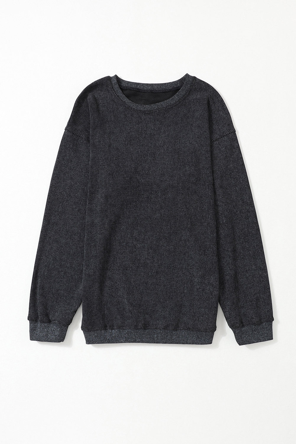 Corded Crew Neck Sweatshirt