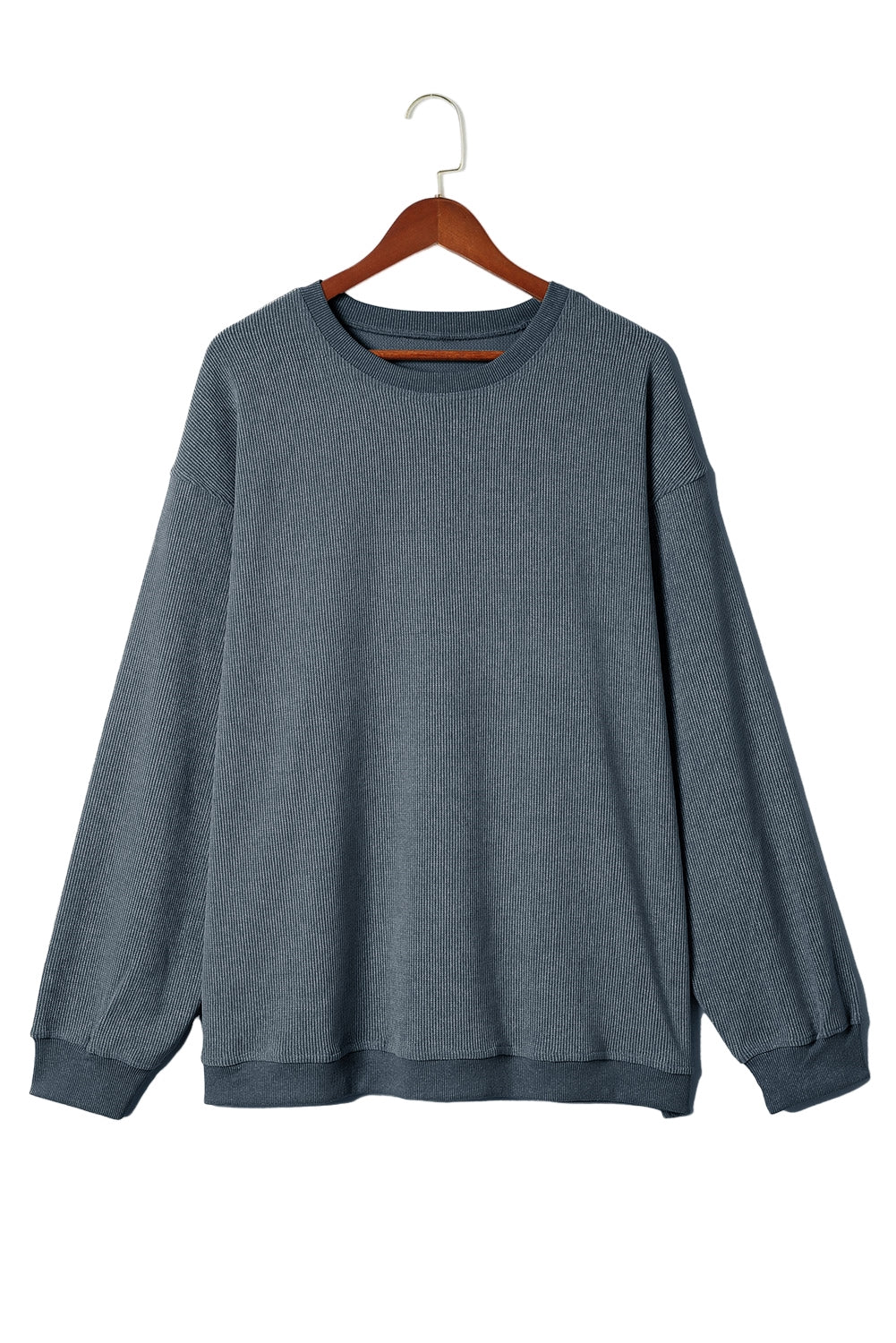 Corded Crew Neck Sweatshirt