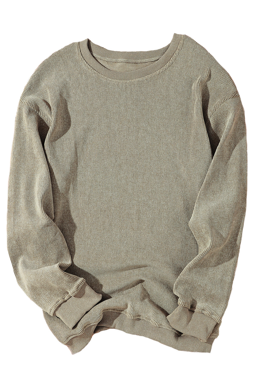 Corded Crew Neck Sweatshirt