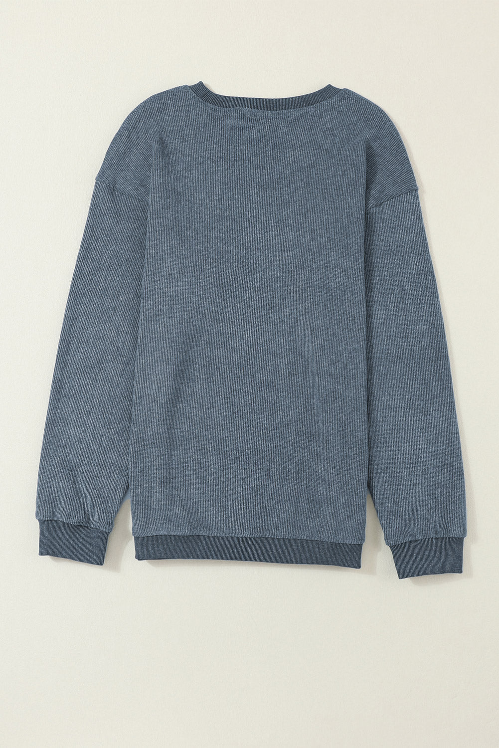 Corded Crew Neck Sweatshirt